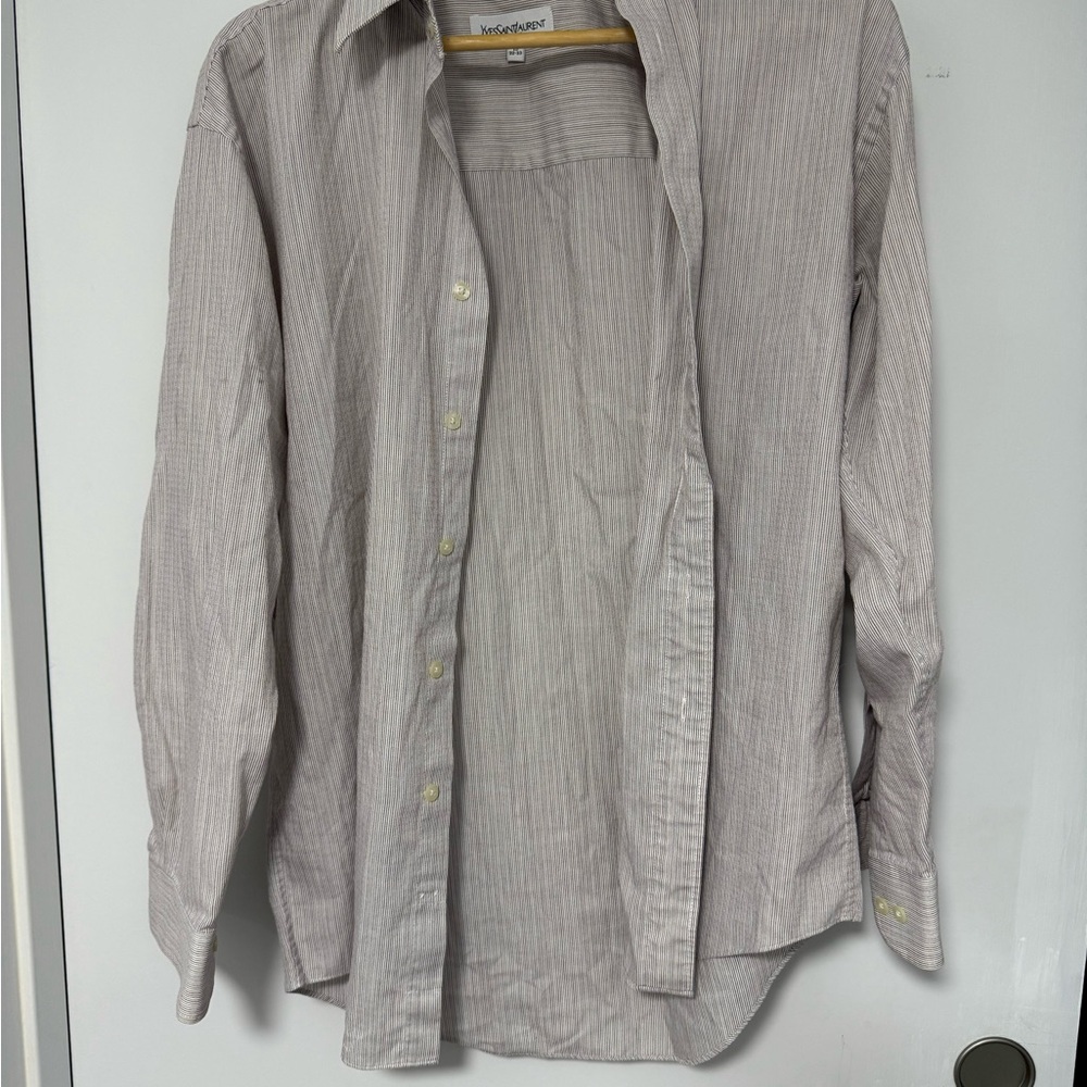 Yves Saint Laurent Vintage Men's Striped Shirt